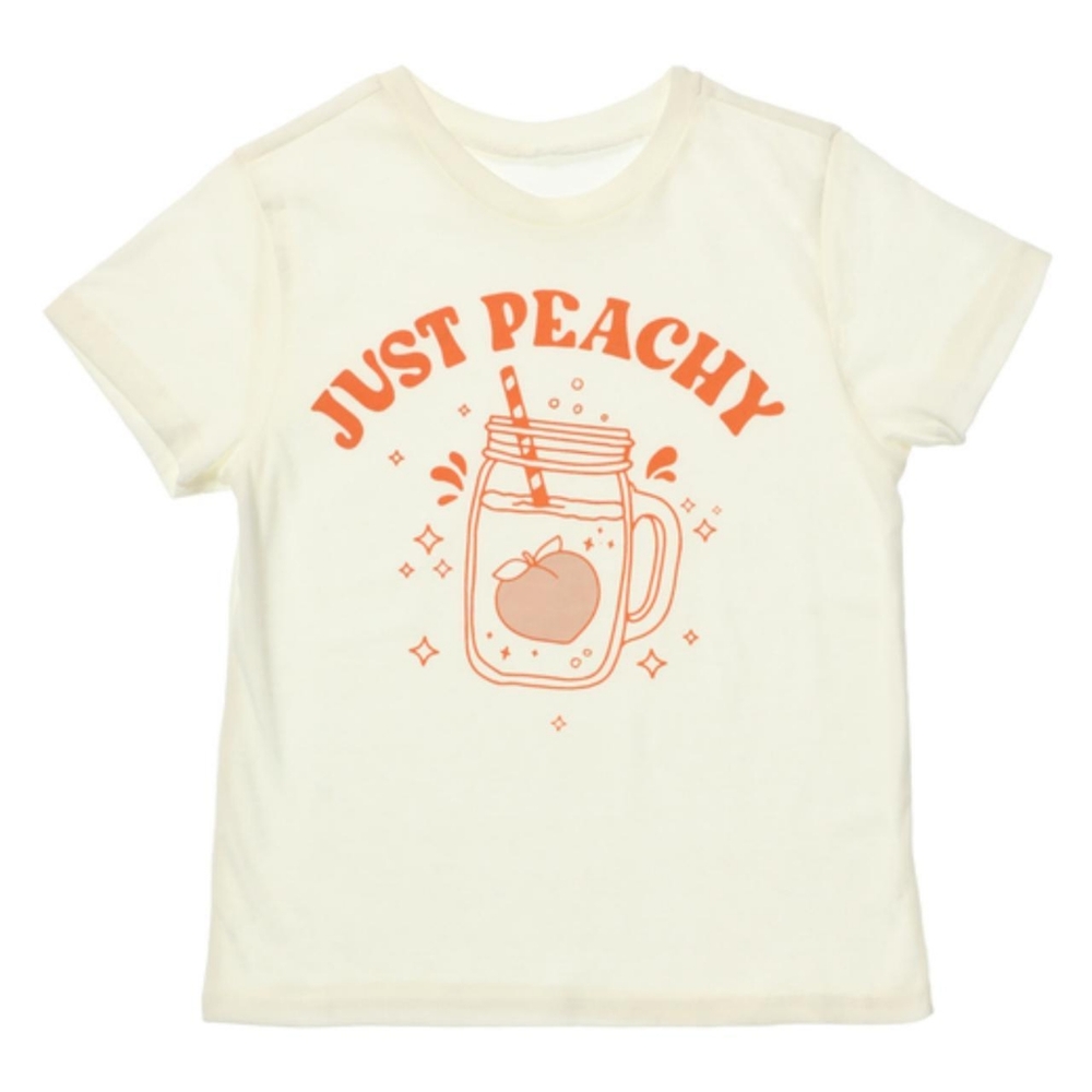 Just peachy crop top I never wore it before!